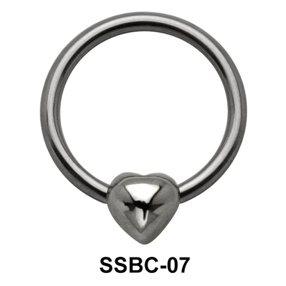 Shiny Heart Closure Rings Mini Attachments SSBC-07