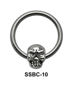 Skull Closure Rings Mini Attachments SSBC-10