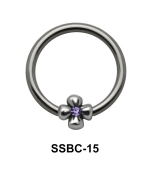 Stone Set Flower Closure Rings Mini Attachments SSBC-15