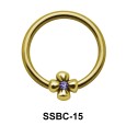 Stone Set Flower Closure Rings Mini Attachments SSBC-15