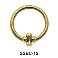 Stone Set Flower Closure Rings Mini Attachments SSBC-15