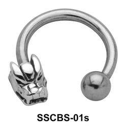 Dragon Faced Circular Barbells SSCBS-01s