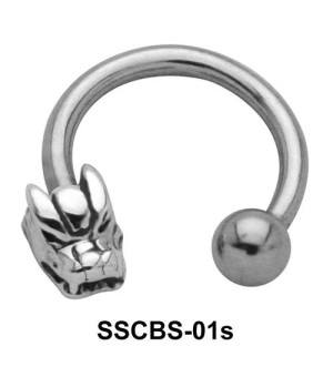 Dragon Faced Circular Barbells SSCBS-01s