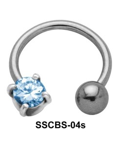 Round CZ Circular Barbells SSCBS-04s