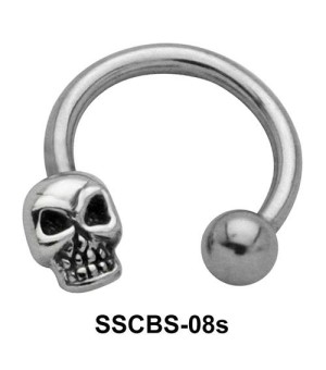 Skull Shaped Circular Barbells SSCBS-08s