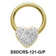 Rainbow Heart Closure Rings DCRS-121