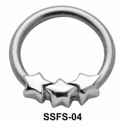 3 stars Face Closure Ring SSFS-04