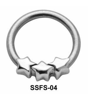 3 stars Face Closure Ring SSFS-04