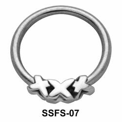 Triple X Face Closure Ring SSFS-07