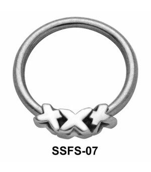 Triple X Face Closure Ring SSFS-07