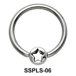 Star Ring Face Closure Ring SSPLS-06