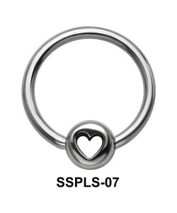 Heart Ring Face Closure Ring SSPLS-07