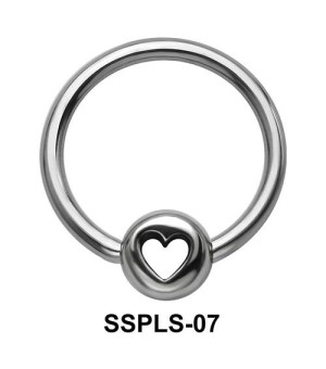 Heart Ring Face Closure Ring SSPLS-07