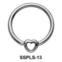 Hollow Heart Closure Rings Mini Attachments SSPLS-13