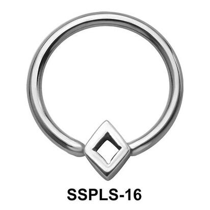 Hollow Diamond Closure Rings Mini Attachments SSPLS-16