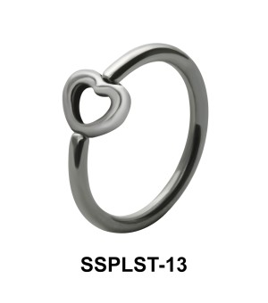 Hollow Heart Closure Rings Mini Attachments SSPLST-13