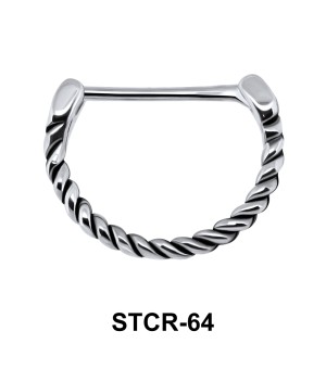 Spiral Shaped Septum Piercing STCR-64