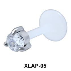 Round CZ External Labrets Piercing XLAP-05