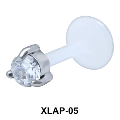 Round CZ External Labrets Piercing XLAP-05