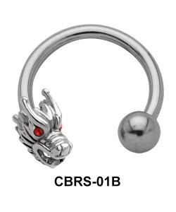 Dragon Nipple Circular Barbell CBRS-01B-L