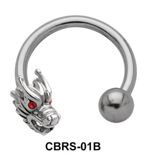 Dragon Nipple Circular Barbell CBRS-01B-L