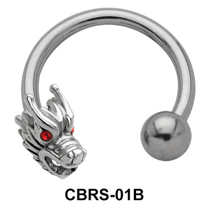 Dragon Nipple Circular Barbell CBRS-01B-L