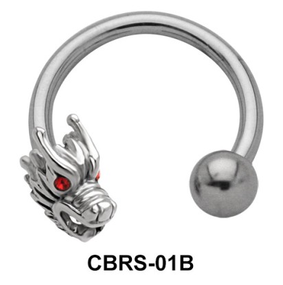 Dragon Nipple Circular Barbell CBRS-01B-L