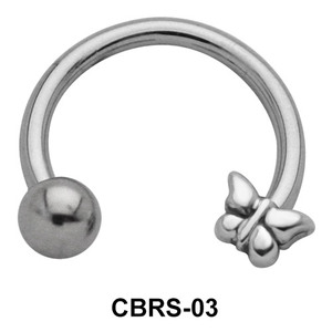 Butterfly Nipple Piercing Circular Barbells CBRS-03