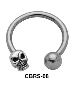 Skull Nipple Circular Barbell CBRS-08