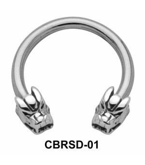 Elegant Dragon Nipple Circular Barbell CBRSD-01