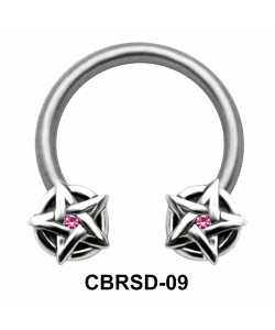 Shiny Stars Nipple Circular Barbell CBRSD-09