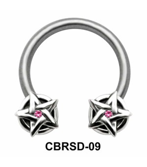 Shiny Stars Nipple Circular Barbell CBRSD-09