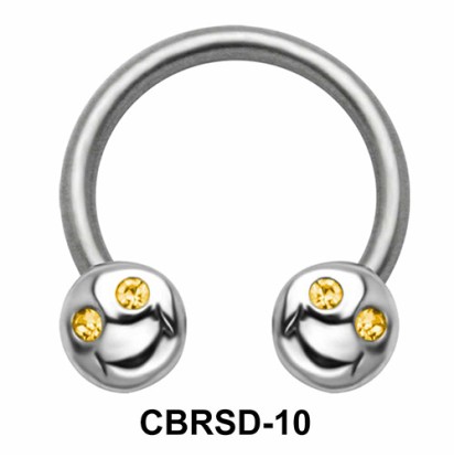 Smile Face Nipple Circular Barbell CBRSD-10