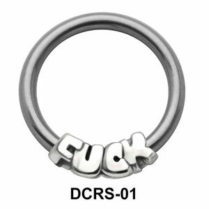 Fuck Nipple Piercing Closure Ring DCRS-01