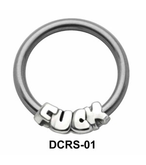 Fuck Nipple Piercing Closure Ring DCRS-01