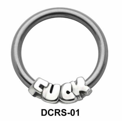 Fuck Nipple Piercing Closure Ring DCRS-01