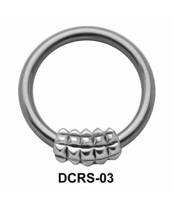 Interesting Design Nipple Piercing Closure Ring DCRS-03