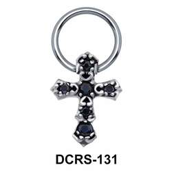 Designer Cross Nipple Piercing Closure Ring DCRS-131