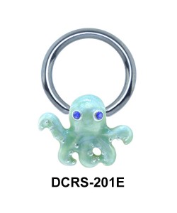 Enameled Nipple Piercing Closure Ring DCRS-201E