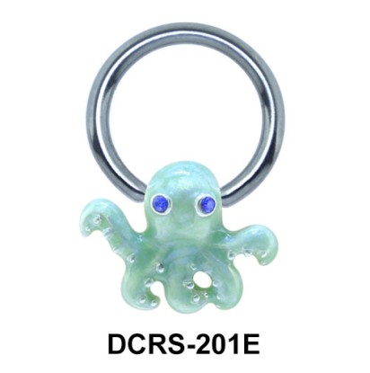 Enameled Nipple Piercing Closure Ring DCRS-201E