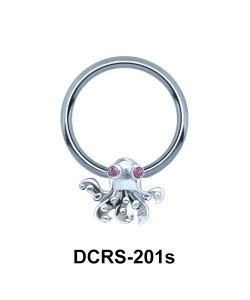 Octopus Shaped Face Piercing Closure Ring DCRS-201s