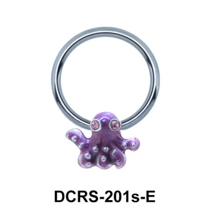 Octopus Shaped Face Piercing Closure Ring DCRS-201sE