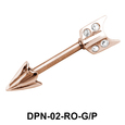 Arrow Shaped Double Nipple Piercing DPN-02