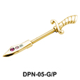 Dagger Shaped Double Nipple Piercing DPN-05