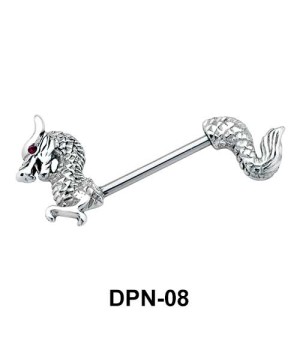 Dragon Shaped Double Nipple Piercing DPN-08