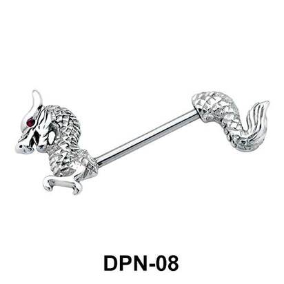 Dragon Shaped Double Nipple Piercing DPN-08