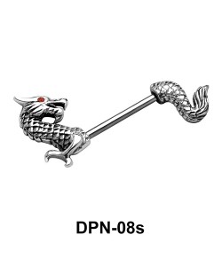 Dragon face Double Nipple Piercing DPN-08s