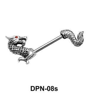 Dragon face Double Nipple Piercing DPN-08s