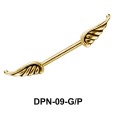 Wings Shaped Double Nipple Piercing DPN-09