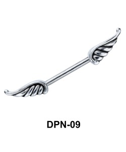 Wings Shaped Double Nipple Piercing DPN-09